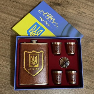 Набор подарочный фляга с рюмками 6 пр. Empire Украина 250 мл; 60 мл нержавеющая . Киев. фото 1 Набор подарочный фляга с рюмками 6 пр. Empire Украина 250 мл; 60 мл нержавеющая . Киев. фото 1
