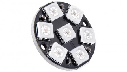Светодиодная встроенная полноцветная подсветка 7 светодиодов WS2812 5050 RGB (17. Івано-Франківськ. фото 1 Светодиодная встроенная полноцветная подсветка 7 светодиодов WS2812 5050 RGB (17. Івано-Франківськ. фото 1