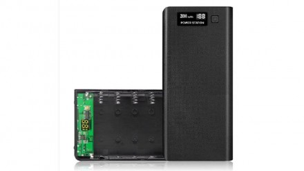 Корпус Power Bank c дисплеем LCD 8*18650 2*USB 5V 2.8A черный (18807). Івано-Франківськ. фото 1 Корпус Power Bank c дисплеем LCD 8*18650 2*USB 5V 2.8A черный (18807). Івано-Франківськ. фото 1