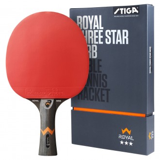 Ракетка для настольного тенниса Stiga Royal WRB 3 Star FL (1213-2818-01). Кременчуг. фото 1 Ракетка для настольного тенниса Stiga Royal WRB 3 Star FL (1213-2818-01). Кременчуг. фото 1