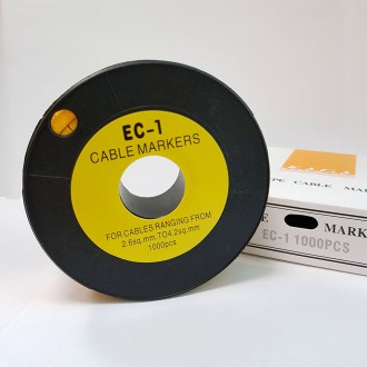 Маркувальна бірка ЕС-1 (2,6-4,2 мм?) символ "0" маркер кабельний. Киев. фото 1 Маркувальна бірка ЕС-1 (2,6-4,2 мм?) символ "0" маркер кабельний. Киев. фото 1