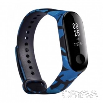 Ремінець Silicone Xiaomi Mi Band 3 ; 4 Khaki — Black