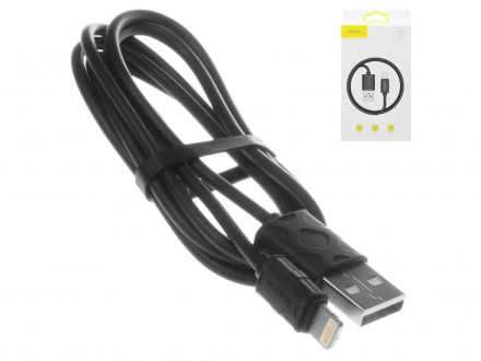 Кабель Baseus Yaven Cable Lightning для iPhone iPad 2.1 A (1 м) Black. Киев. фото 1 Кабель Baseus Yaven Cable Lightning для iPhone iPad 2.1 A (1 м) Black. Киев. фото 1