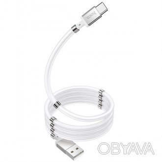 Кабель магнітний для заряджання Hoco U91 Magic magnetic Type-C 10 магнітів 3А 1м