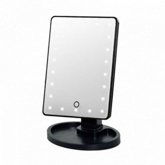 Настольное зеркало с LED подсветкой Large LED Mirror(черный). Бровары. фото 1 Настольное зеркало с LED подсветкой Large LED Mirror(черный). Бровары. фото 1