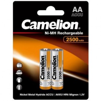 Аккумулятор Camelion AA 2500mAh Ni-MH * 2 R6-2BL (NH-AA2500BP2). Бровары. фото 1 Аккумулятор Camelion AA 2500mAh Ni-MH * 2 R6-2BL (NH-AA2500BP2). Бровары. фото 1