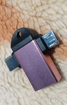 Переходник USB Type C, USB 3.0.Адаптер перехідник OTG USB 3.0 Type-C + Micro USB