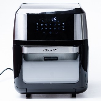 Аэрофритюрница 12 л Sokany аэрогриль без масла 1800W паровая фритюрница мультипе. Днепр. фото 1 Аэрофритюрница 12 л Sokany аэрогриль без масла 1800W паровая фритюрница мультипе. Днепр. фото 1