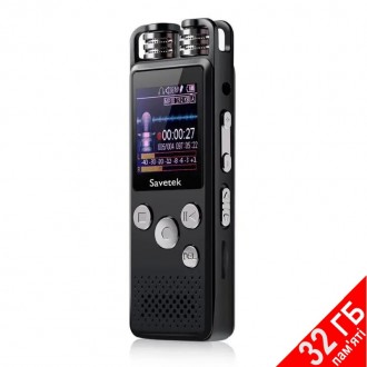 Профессиональный цифровой диктофон для журналиста Savetek GS-R07, 32 Гб памяти. Дніпро. фото 1 Профессиональный цифровой диктофон для журналиста Savetek GS-R07, 32 Гб памяти. Дніпро. фото 1