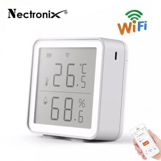 Wifi термометр гигрометр комнатный с датчиком температуры и влажности Nectronix . Днепр. фото 1 Wifi термометр гигрометр комнатный с датчиком температуры и влажности Nectronix . Днепр. фото 1