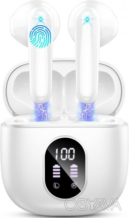 Наушники беспроводные, наушники Bluetooth 5.4, стереонаушники 50H Play Bass, нау