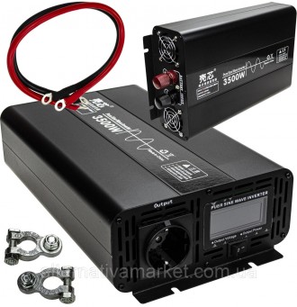 Інвертор 12V-220 "KAIX 3500W SIN", перетворювач напруги 12V-220V (Чиста синусоїд. Київ. фото 1 Інвертор 12V-220 "KAIX 3500W SIN", перетворювач напруги 12V-220V (Чиста синусоїд. Київ. фото 1