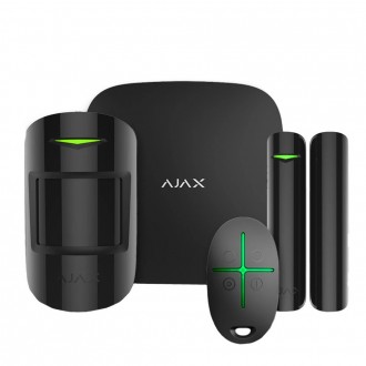 Комплект охоронної сигналізації Ajax StarterKit 2 (8EU) Black (35973.162.BL1/35973.102.BL1). Київ. фото 1 Комплект охоронної сигналізації Ajax StarterKit 2 (8EU) Black (35973.162.BL1/35973.102.BL1). Київ. фото 1