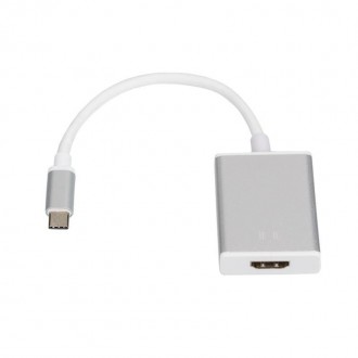 Кабель Atcom HDMI - USB Type-C (F/M), 0.1 м, White (13888). Киев. фото 1 Кабель Atcom HDMI - USB Type-C (F/M), 0.1 м, White (13888). Киев. фото 1