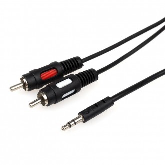 Аудіо-кабель Atcom (10707) mini-jack 3.5мм(M)-2xRCA-тюльпан(M) 1,8м пакет. Киев. фото 1 Аудіо-кабель Atcom (10707) mini-jack 3.5мм(M)-2xRCA-тюльпан(M) 1,8м пакет. Киев. фото 1