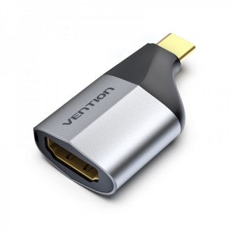 Адаптер Vention HDMI - USB Type-C (F/M), Black (TCAH0). Киев. фото 1 Адаптер Vention HDMI - USB Type-C (F/M), Black (TCAH0). Киев. фото 1