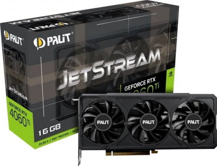 Відеокарта GF RTX 4060 Ti 16GB GDDR6 JetStream Palit (NE6406T019T1-1061J). Киев. фото 1 Відеокарта GF RTX 4060 Ti 16GB GDDR6 JetStream Palit (NE6406T019T1-1061J). Киев. фото 1