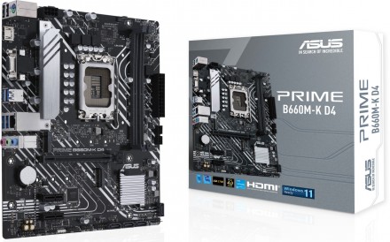 Материнська плата Asus Prime B660M-K D4 Socket 1700. Киев. фото 1 Материнська плата Asus Prime B660M-K D4 Socket 1700. Киев. фото 1