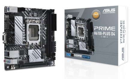Материнська плата Asus Prime H610I-Plus D4-CSM Socket 1700. Киев. фото 1 Материнська плата Asus Prime H610I-Plus D4-CSM Socket 1700. Киев. фото 1