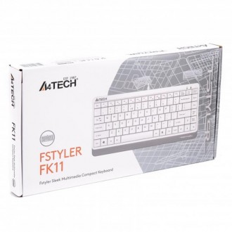 Клавіатура A4Tech FK11 White. . фото 7