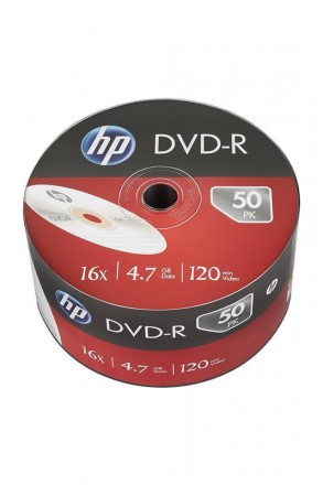 Диски DVD-R HP (69303 /DME00070-3) 4.7GB 16x, без шпинделя, 50 шт.. Київ. фото 1 Диски DVD-R HP (69303 /DME00070-3) 4.7GB 16x, без шпинделя, 50 шт.. Київ. фото 1