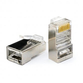 Конектор RJ45 Atcom (10698) екран 100 шт/уп. Киев. фото 1 Конектор RJ45 Atcom (10698) екран 100 шт/уп. Киев. фото 1