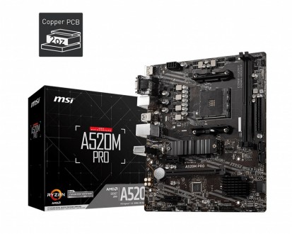 Материнська плата MSI A520M Pro Socket AM4. Киев. фото 1 Материнська плата MSI A520M Pro Socket AM4. Киев. фото 1