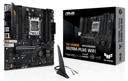 Материнська плата Asus TUF Gaming A620M-Plus WiFi Socket AM5. Киев. фото 1 Материнська плата Asus TUF Gaming A620M-Plus WiFi Socket AM5. Киев. фото 1
