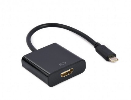 Адаптер Cablexpert USB Type-C - HDMI (M/F) Black (A-CM-HDMIF-04). Киев. фото 1 Адаптер Cablexpert USB Type-C - HDMI (M/F) Black (A-CM-HDMIF-04). Киев. фото 1