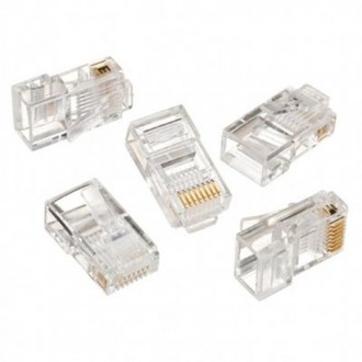 Конектор RJ 45 Cablexpert (LC-8P8C-001/50) із позолоченими контактами (50 шт/уп). Київ. фото 1 Конектор RJ 45 Cablexpert (LC-8P8C-001/50) із позолоченими контактами (50 шт/уп). Київ. фото 1