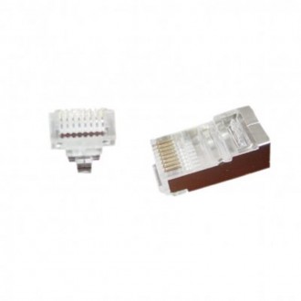 Конектор RJ 45 Cablexpert (LC-PTF-01/50) екранований, із позолоченими контактами, 50 шт/уп. Київ. фото 1 Конектор RJ 45 Cablexpert (LC-PTF-01/50) екранований, із позолоченими контактами, 50 шт/уп. Київ. фото 1