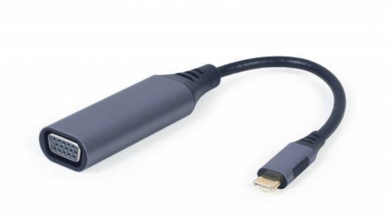 Адаптер Cablexpert VGA - USB Type-C (F/M), 0.15 м, Black (A-USB3C-VGA-01). Киев. фото 1 Адаптер Cablexpert VGA - USB Type-C (F/M), 0.15 м, Black (A-USB3C-VGA-01). Киев. фото 1