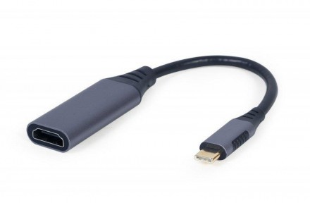 Адаптер Cablexpert HDMI - USB Type-C (F/M), 0.15 м, Black (A-USB3C-HDMI-01). Киев. фото 1 Адаптер Cablexpert HDMI - USB Type-C (F/M), 0.15 м, Black (A-USB3C-HDMI-01). Киев. фото 1