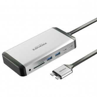 Концентратор USB Type-C Promate VersaHub 13 in 1 Grey (versahub-mst.grey). Киев. фото 1 Концентратор USB Type-C Promate VersaHub 13 in 1 Grey (versahub-mst.grey). Киев. фото 1