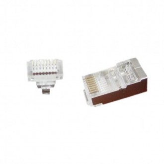 Конектор RJ 45 Cablexpert (LC-PTF-01/10) екранований, із позолоченими контактами. Киев. фото 1 Конектор RJ 45 Cablexpert (LC-PTF-01/10) екранований, із позолоченими контактами. Киев. фото 1