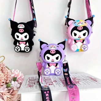 Детская сумочка Куроми. Мини крос-боди сумочка Sanrio Kuromi. Чернигов. фото 1 Детская сумочка Куроми. Мини крос-боди сумочка Sanrio Kuromi. Чернигов. фото 1