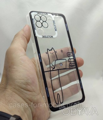 Прозрачный силиконовый чехол, бампер для OPPO Reno 5 Lite.