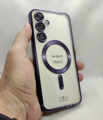 Прозрачный силиконовый чехол, MAGSAFE, бампер для Samsung Galaxy S24 FE. Хмельницкий. фото 1 Прозрачный силиконовый чехол, MAGSAFE, бампер для Samsung Galaxy S24 FE. Хмельницкий. фото 1