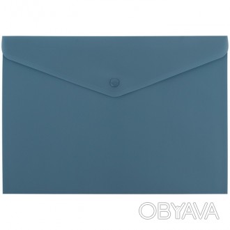 Папка на кнопці Axent 1412-12-A, Morandi blue А4 – надійний помічник у системати. . фото 1