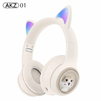 Беспроводные Bluetooth наушники с светящимися кошачьими LED ушками AKZ-01 52645. Киев. фото 1 Беспроводные Bluetooth наушники с светящимися кошачьими LED ушками AKZ-01 52645. Киев. фото 1