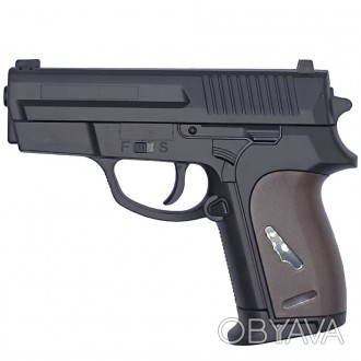Детский  игрушечный пистолет с пульками CYMA P618, пластиковые шарики 6 мм, Черн