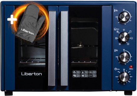 Електродуховка Liberton LEO-600 1900 Вт dark blue. Київ. фото 1 Електродуховка Liberton LEO-600 1900 Вт dark blue. Київ. фото 1