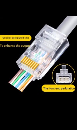 Конектор RJ45 мережевий роз'єм. Киев. фото 1 Конектор RJ45 мережевий роз'єм. Киев. фото 1