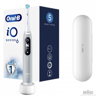 Електрична зубна щітка Oral-B iO Series 6 IOM6-1A6-1K сіра. Київ. фото 1 Електрична зубна щітка Oral-B iO Series 6 IOM6-1A6-1K сіра. Київ. фото 1