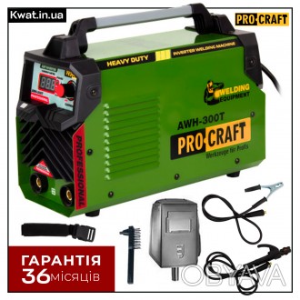 Инверторный сварочный аппарат Procraft AWH300T Сварочный ток 300 А Диаметр элект