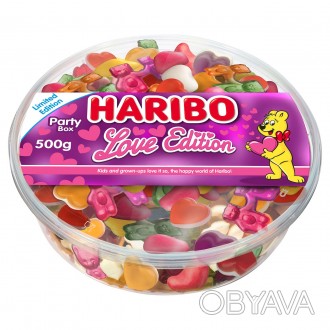 Цукерки Сердечка жувальні набір Haribo Love Edition Party Box Mix Харібо Кохання. . фото 1 Цукерки Сердечка жувальні набір Haribo Love Edition Party Box Mix Харібо Кохання. . фото 1