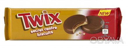 Печиво з нугою Twix Secret Centre biscuits Твікс Секретний Центр Бісквіт карамел