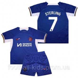 Детская футбольная форма STERLING 7 Челси 2023-2024 Nike Home 135-145 см (set34. Киев. фото 1 Детская футбольная форма STERLING 7 Челси 2023-2024 Nike Home 135-145 см (set34. Киев. фото 1
