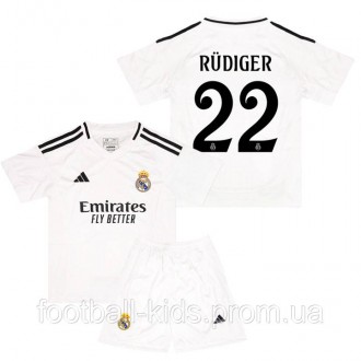 Детская футбольная форма RÜDIGER 22 Реал Мадрид 2024-2025 Adidas Home 125-135 см. Киев. фото 1 Детская футбольная форма RÜDIGER 22 Реал Мадрид 2024-2025 Adidas Home 125-135 см. Киев. фото 1