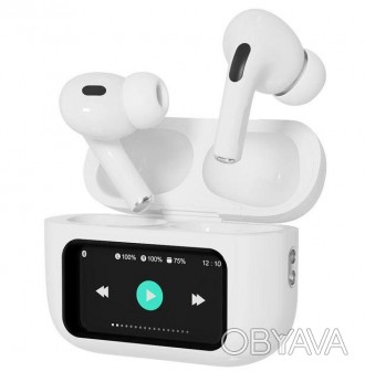 Наушники AirPods Pro ANC/ENC E9 Bluetooth с интеллектуальным дисплеем на кейсе д